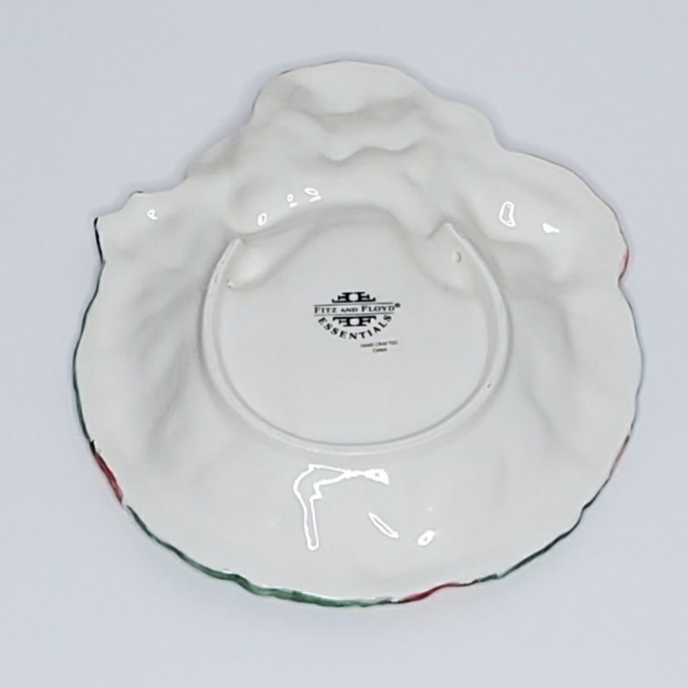 Fitz And Floyd Essentials Santa Claus Ceramic Plate - Picture 5 of 7